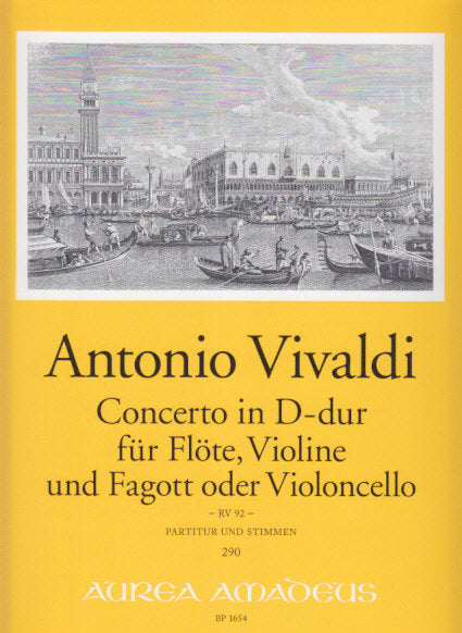 Vivaldi, Concerto in D, RV 92 (Amadeus Verlag)