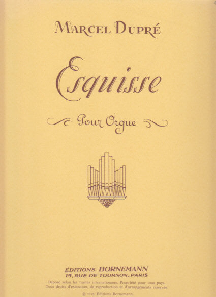 Dupre, Esquisse op. 41/1 ut majeur (Bornemann/Leduc)