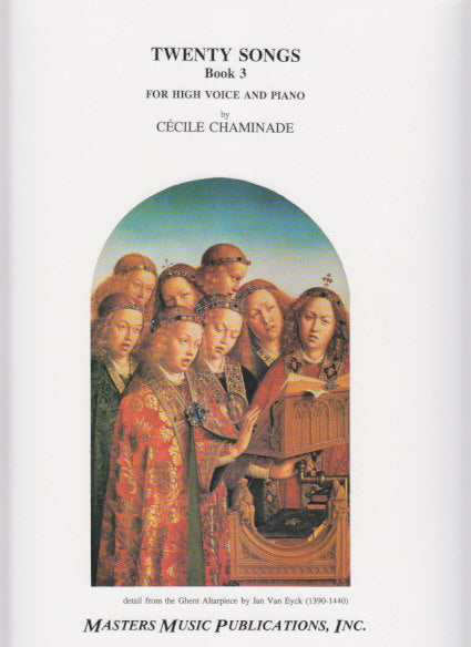 Chaminade, 20 Songs, 3 (High,Pf)〔F〕 (Masters Music)