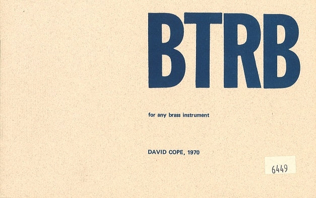 Cope, BTRB (Brass Press/Bim)