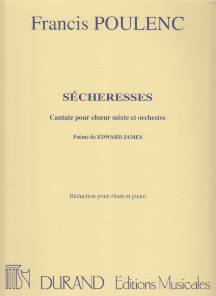 Poulenc, Secheresses: Cantate (Durand)