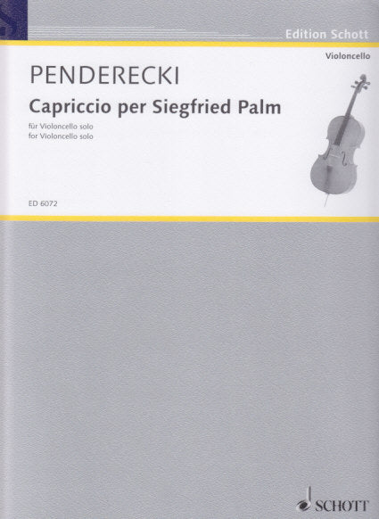 Penderecki, Capriccio per S. Palm (Solo) (Schott)