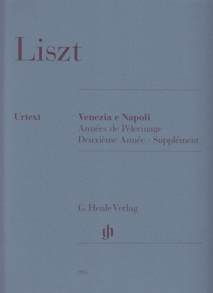 Liszt, Venezia e Napoli (Henle)