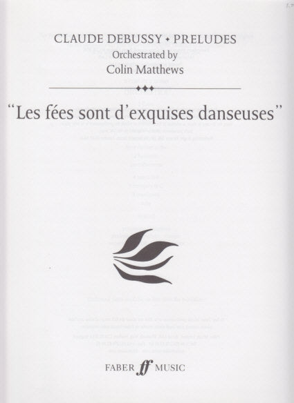 Debussy, Prelude 2/4 Fees son d'exquises (Faber Music)