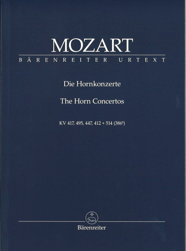 Mozart, Concerto for Horn No. 1-4 (Barenreiter)