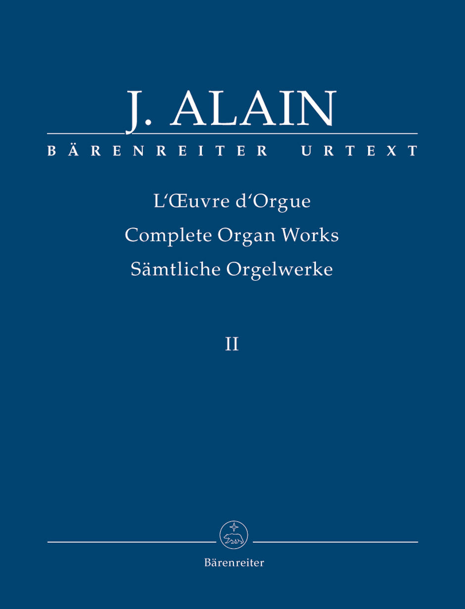 Alain, Oeuvre d'orgue 2: Oeuvres posth. (Barenreiter)
