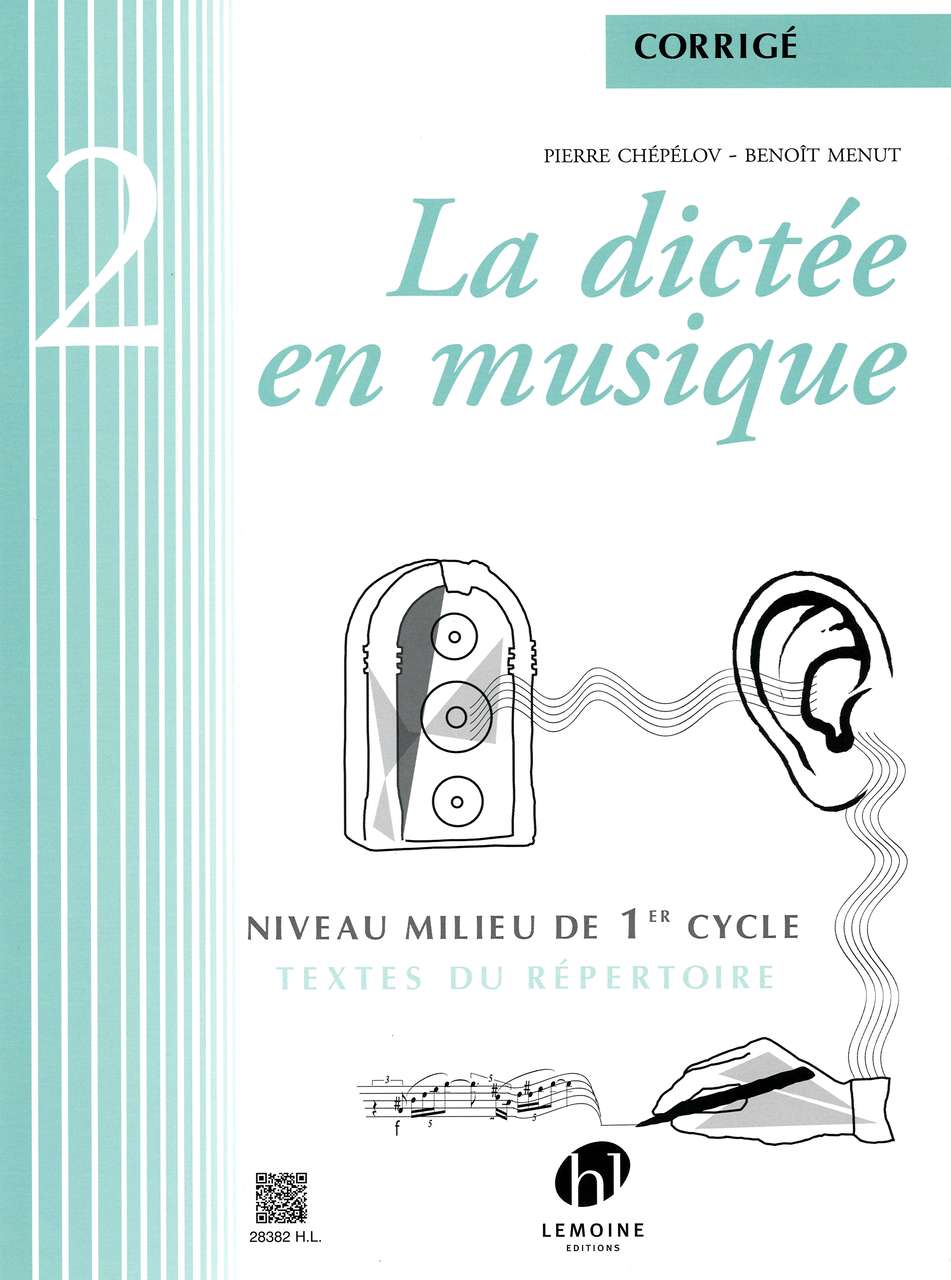 Dictee en musique 2, corrige (Lemoine)