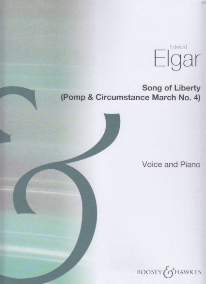 Elgar, Song of Liberty: Pomp & Circum. 4 (Boosey)