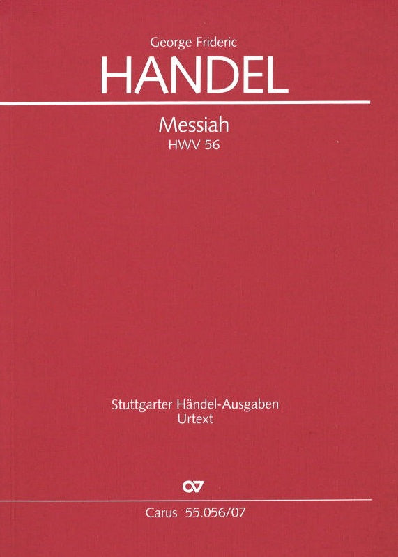 Handel, Messiah HWV 56 (Koopman/Siemons) (Carus)