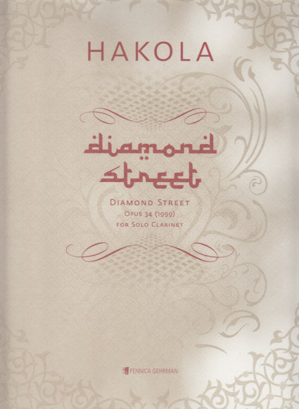 Hakola, Diamond Street op. 34 (Cl Solo) (Fennica Gehrman)