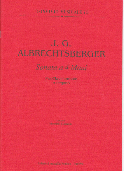 Albrechtsberger, Sonata a 4 Mani (Armelin Musica)