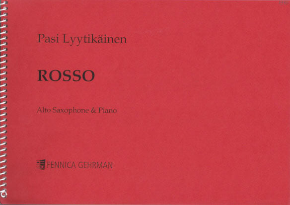 Lyytikainen, Rosso (ASax,Pf) (Fennica Gehrman)