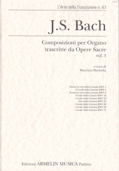Bach, Composizioni tr. da opere sacre 1 (Armelin Musica)