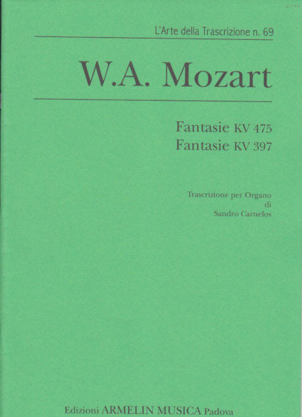 Mozart, Fantasien KV 475, 397 (Armelin Musica)