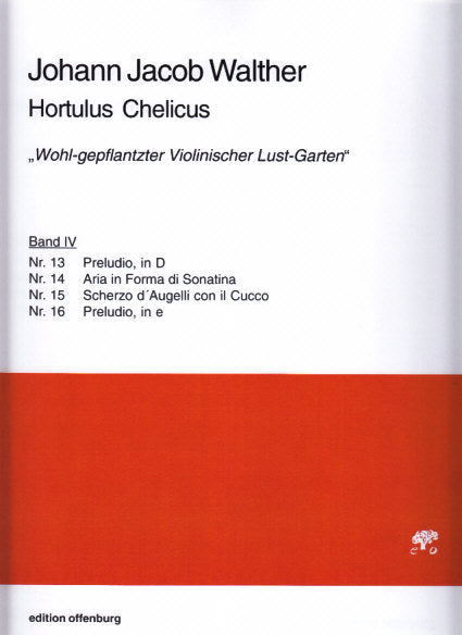 Walther, Hortulus chelicus 4: Nr. 13-16 (Offenburg, Edition)