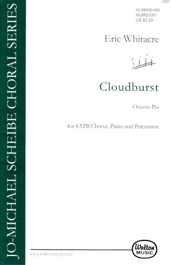 Whitacre, Cloudburst [Sp] (SATB,Pf,Perc) (Walton Music)