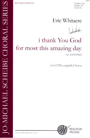 Whitacre, i thank You God (SATB) (Walton Music)