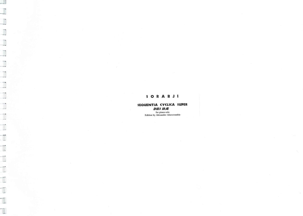 Sorabji, Sequentia cyclica: Typeset ed. (Sorabji Archive)