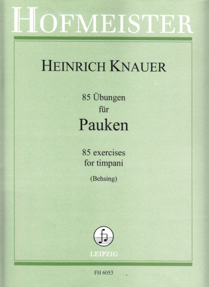 Knauer, 85 Ubungen fur Pauken (Hofmeister)