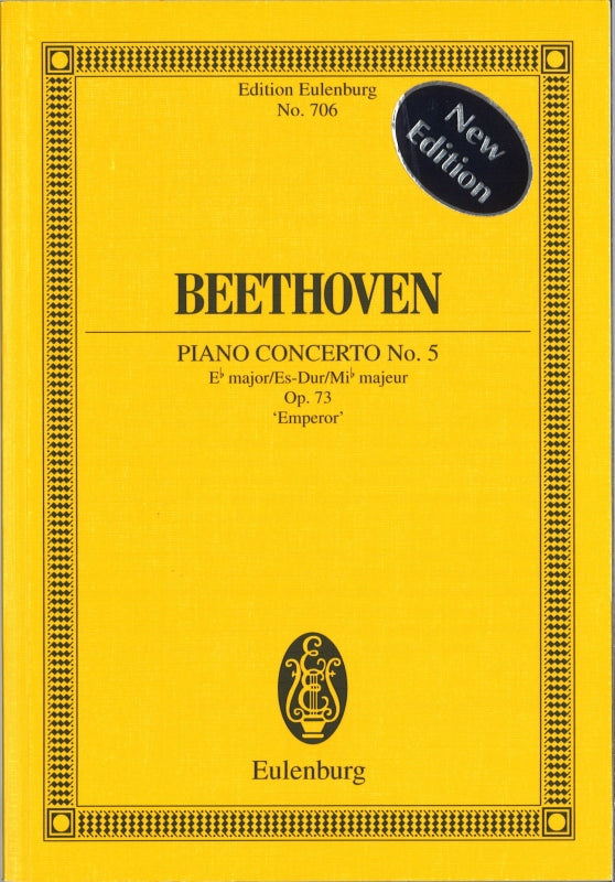Beethoven, Concerto for Piano No. 5 (Eulenburg)