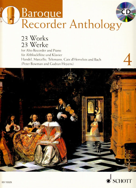 Baroque Recorder Anthology 4 (ARec,Pf+CD (Schott)