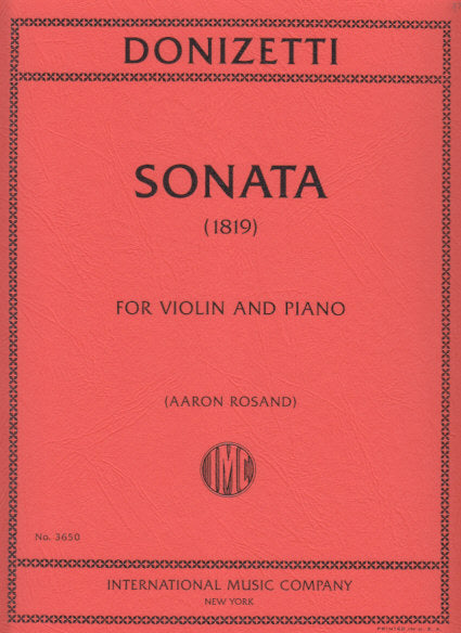 Donizetti, Sonata in C (1819) (IMC)