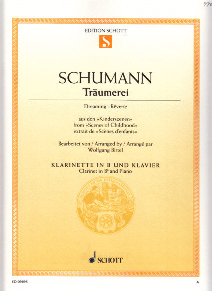 Schumann, Traumerai op. 15/7 (Schott)