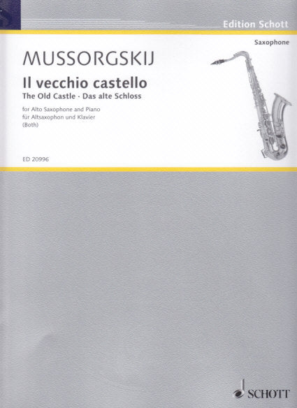 Mussorgsky, Vecchio castello (ASax,Pf) (Schott)