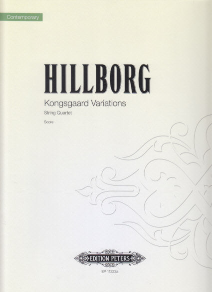 Hillborg, Kongsgaard Variations (Peters)
