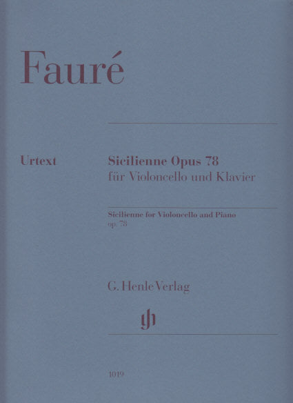 Faure, Sicilienne op. 78(Nockel/Geringas (Henle)