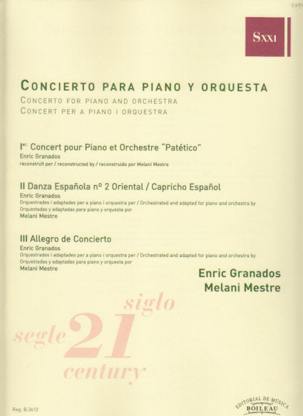 Granados, Concierto para piano(Mestre) (Boileau)