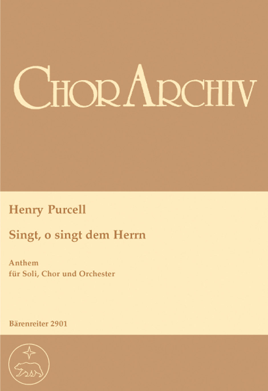 Purcell, O sing unto the Lord Z 44 [E/G] (Barenreiter)