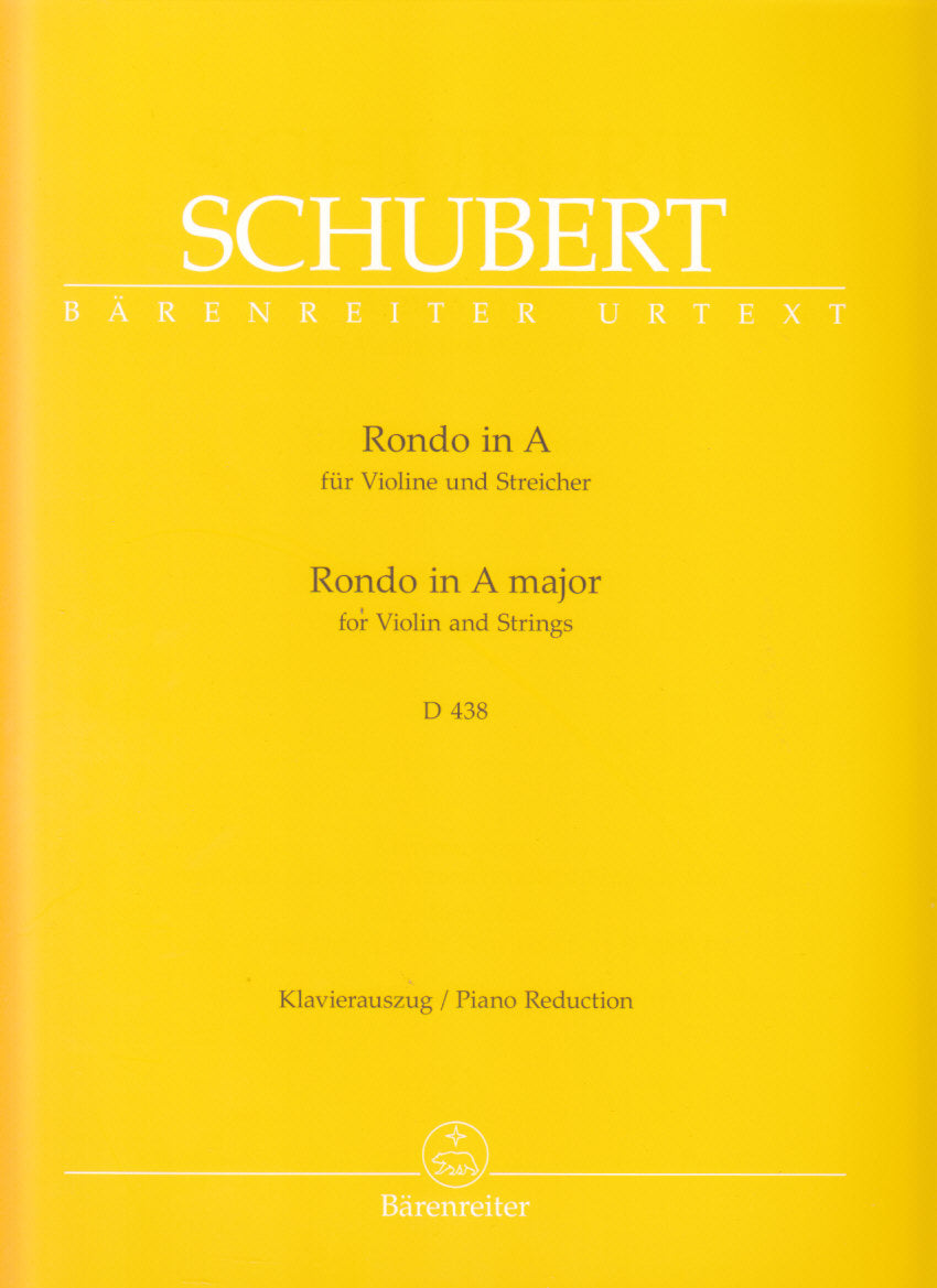 Schubert, Rondo D 438 in A (Kube) (Barenreiter)