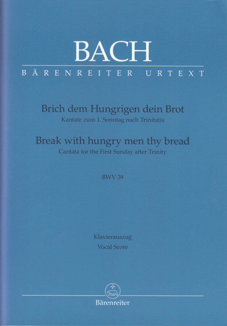Bach, Kantate Nr. 39 (Barenreiter)