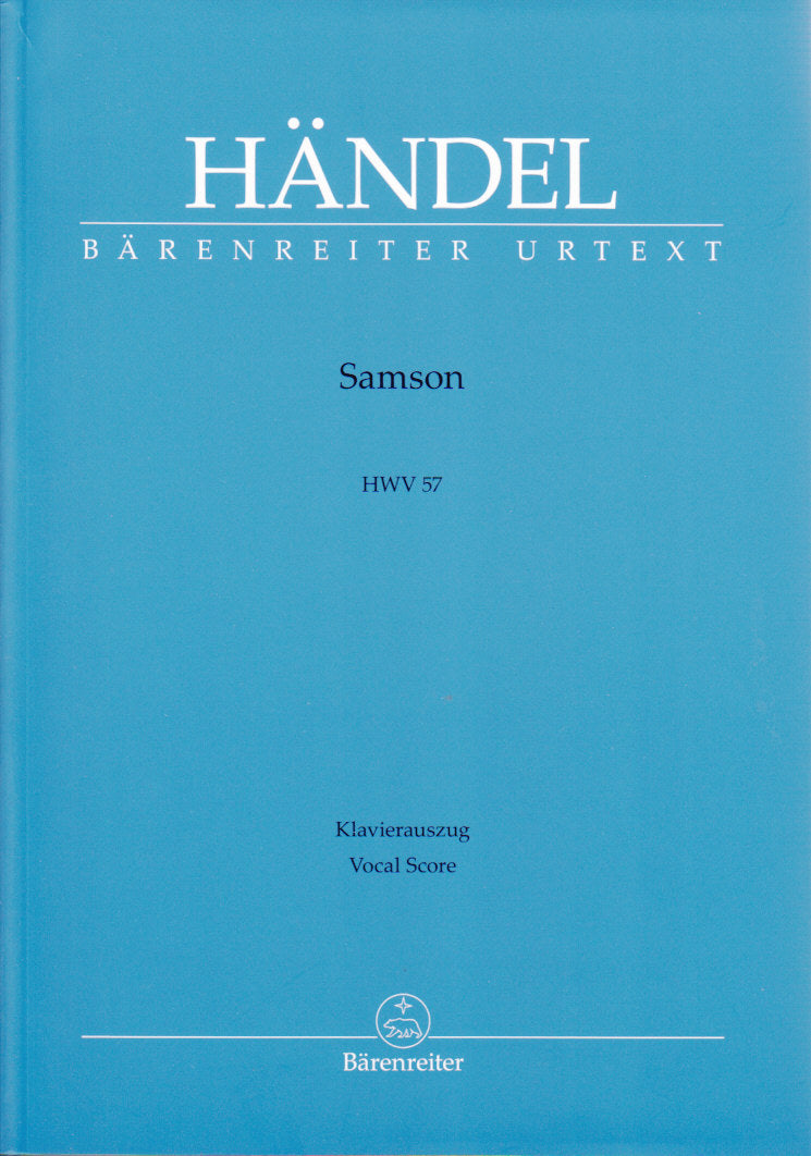 Handel, Samson HWV 57: Oratorio [E] (Barenreiter)