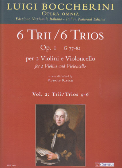 Boccherini, Trios op. 1/4-6: Score (Ut Orpheus)