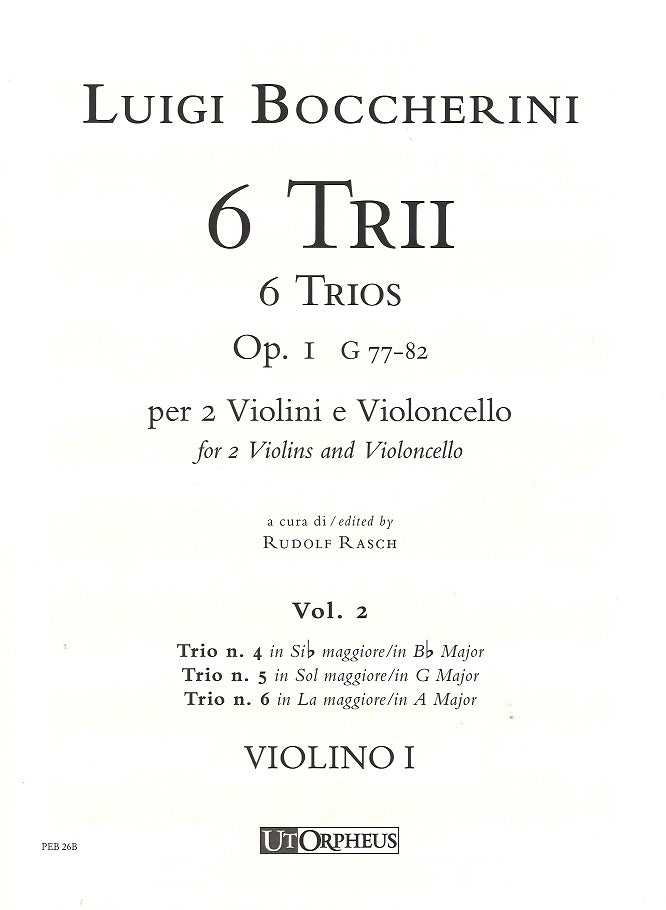 Boccherini, Trios op. 1/4-6: Parts (Ut Orpheus)