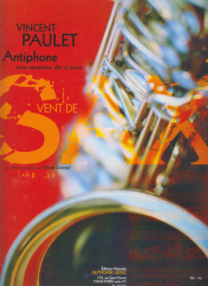 Paulet, Antiphone (ASax,Pf) (Leduc)