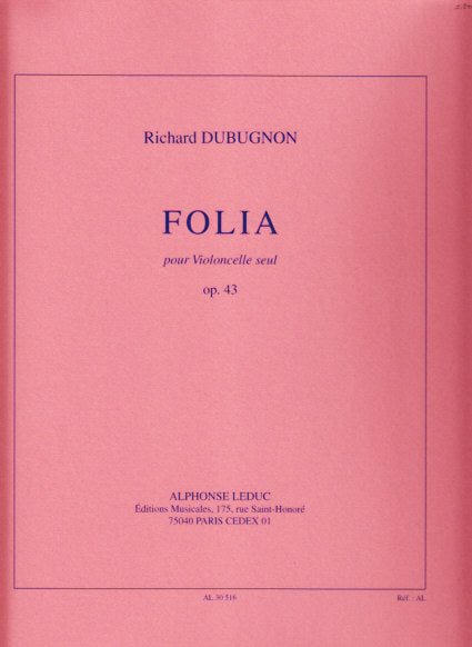 Dubugnon, Folia op. 43 (Leduc)