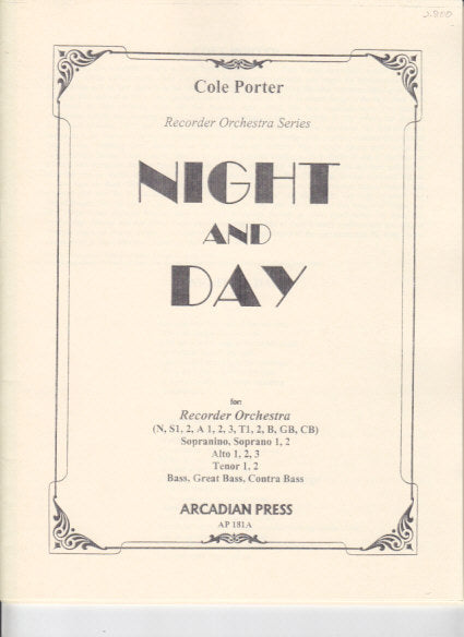 Porter, Night and Day (Arcadian Press)