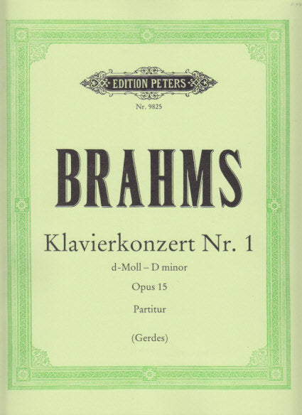 Brahms, Concerto for Piano No. 1 op. 15 (Peters)