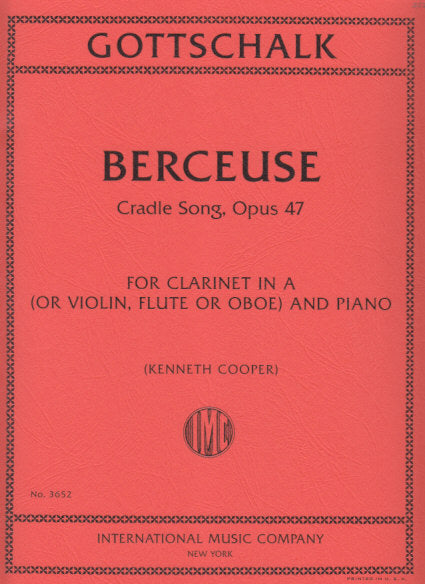 Gottschalk, Berceuse op. 47 (IMC)