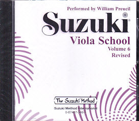 Suzuki Viola School: Vol. 6, Revised (CD (Summy-Birchard/Alfred)