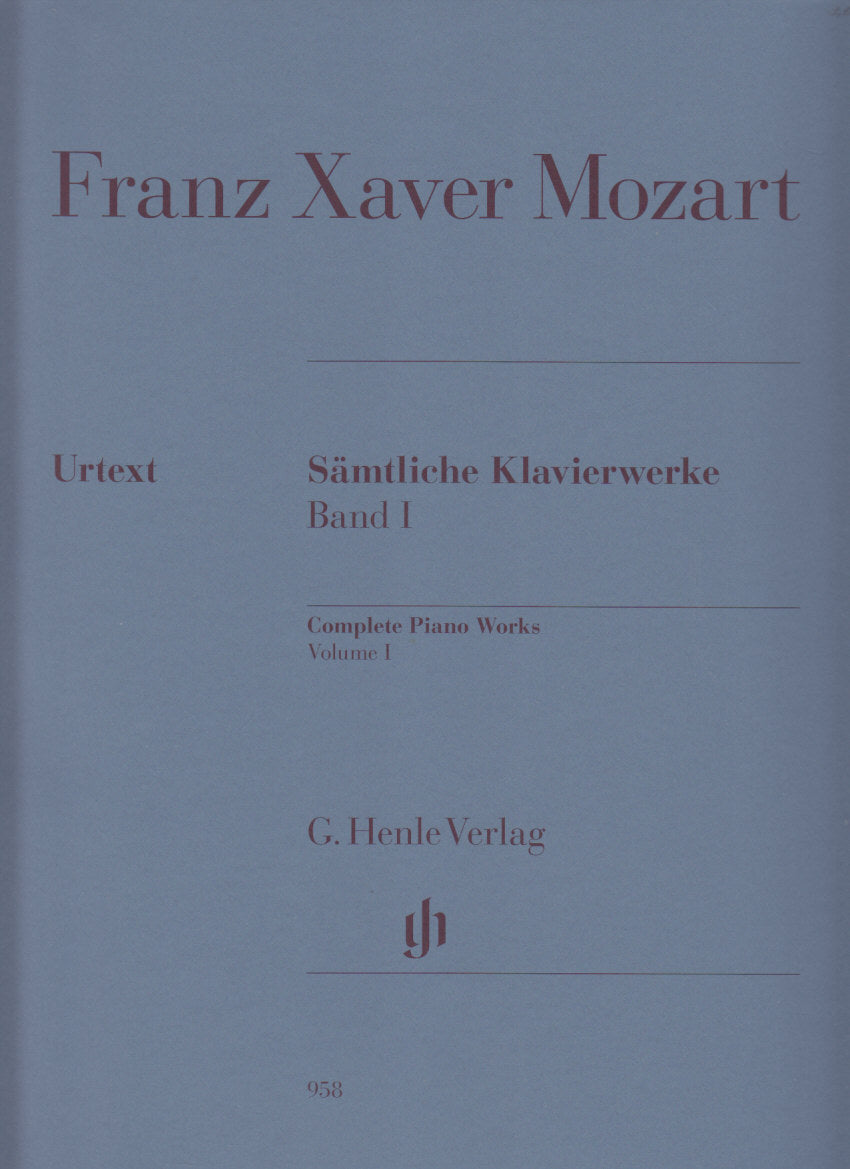 Mozart,F.X.W., Samtliche Klavierwerke 1 (Henle)