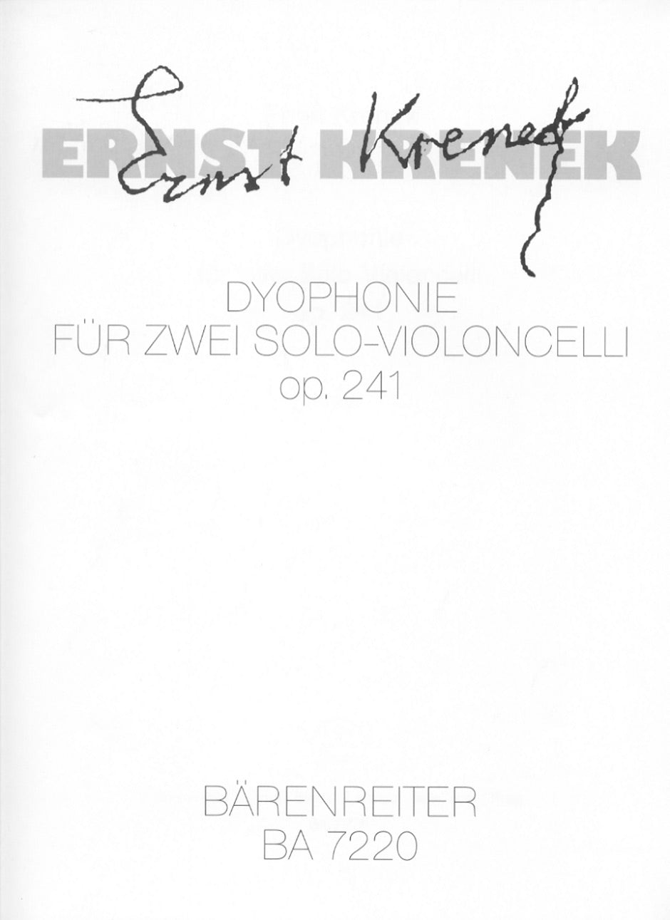 Krenek, Dyophonie op. 241 (Barenreiter)