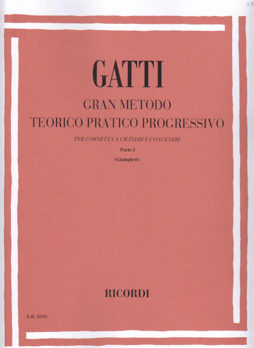 Gatti, Gran Metodo teorico pratico 1 (Ricordi)