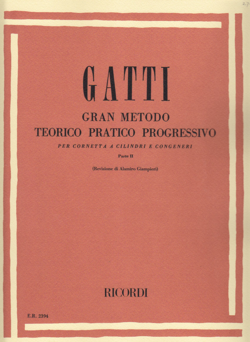 Gatti, Gran Metodo teorico pratico 2 (Ricordi)
