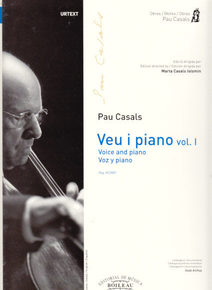 Casals, Veu i piano 1 [Cat] (Boileau)