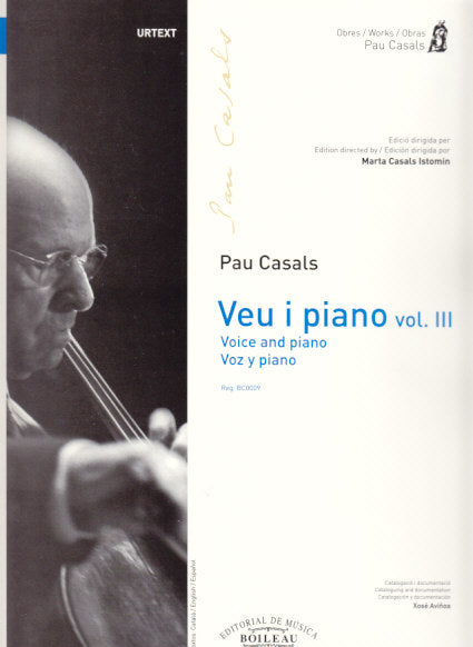 Casals, Veu i piano 3 [Cat/F] (Boileau)