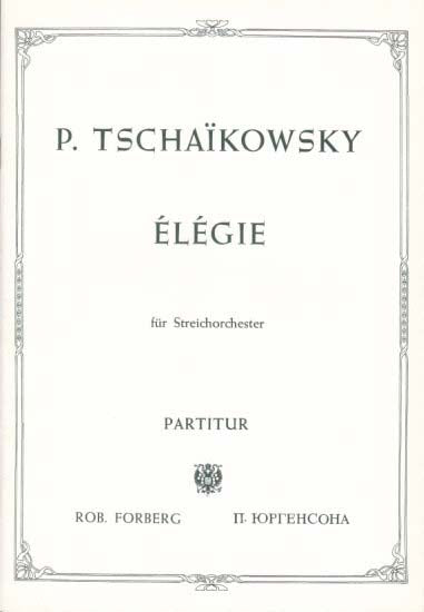 Tchaikovsky, Hamlet op. 67a, Elegie (Forberg)